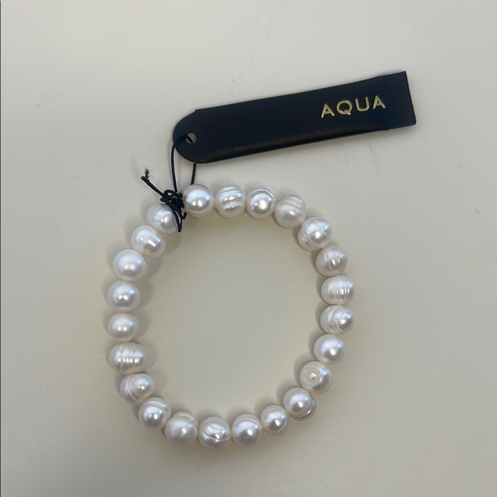 Aqua Classic White Pearl Bracelet